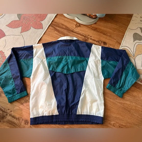Vintage JC Penny 90s USA Olympic Color block Windbreaker Jacket. Men’s medium. - Picture 12 of 12